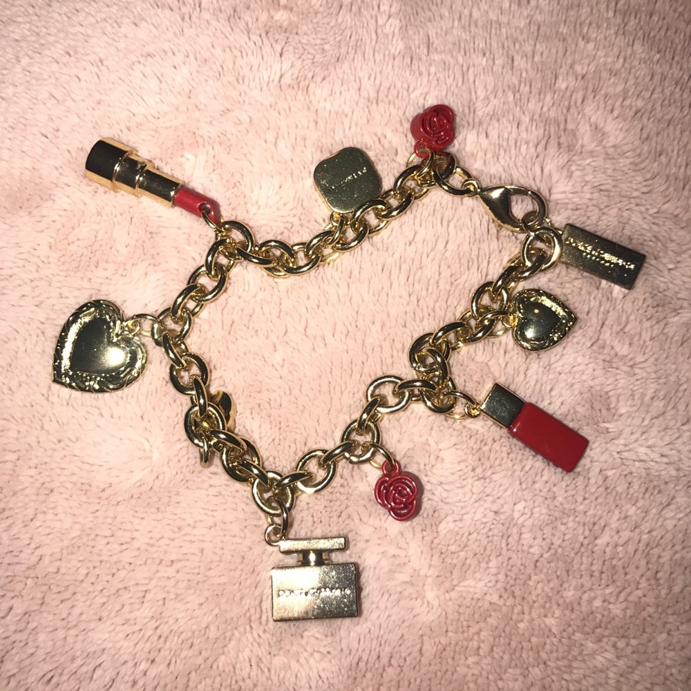 Gold Dolce & Gabbana charm bracelet
